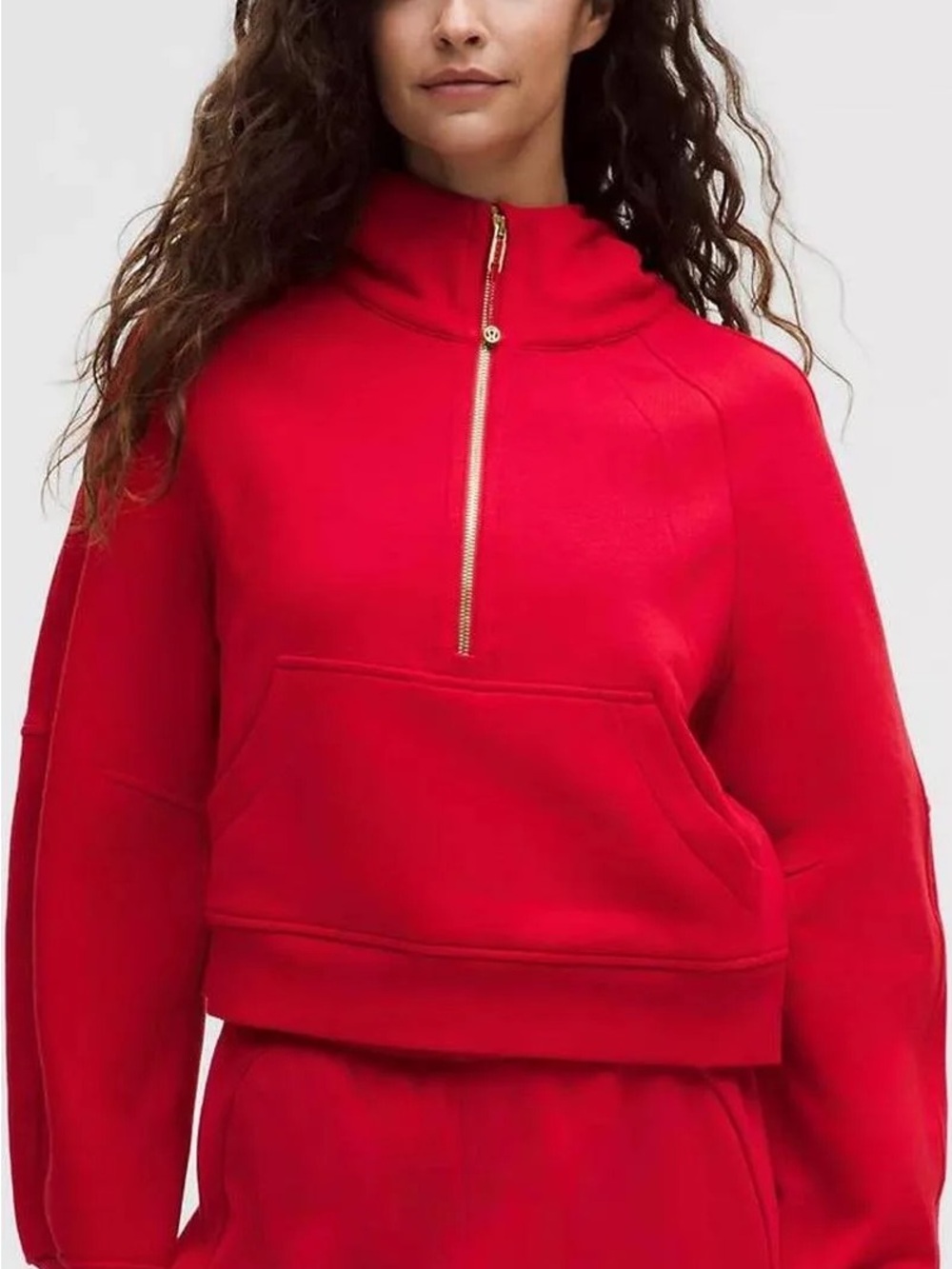 Cropped Half Zip Scuba